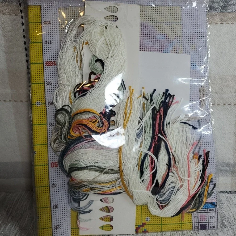 Unbranded Cross Stitch Kit White Owl Floral Needlecraft Embroidery Set